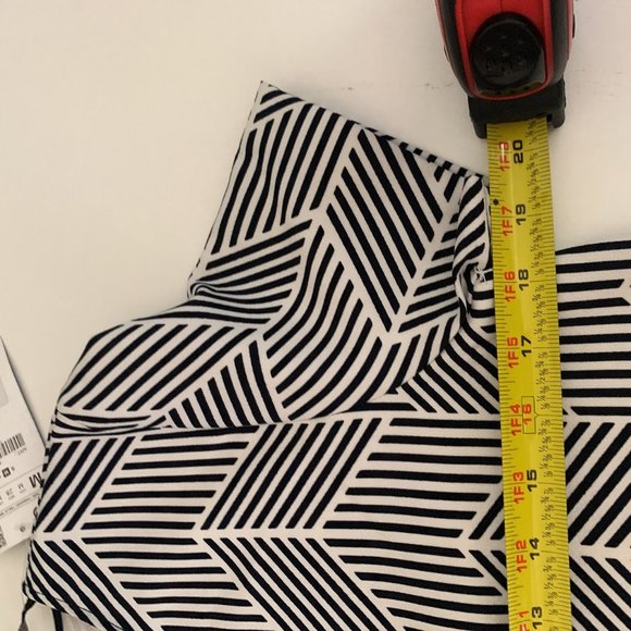 NEW Zara Geometric Pattern Striped Shift Dress - Picture 5 of 5